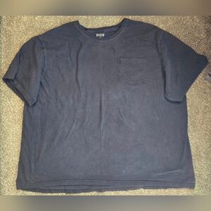 Duluth Trading Co Black Relaxed Fit Longtail T With Pocket Size 4XL